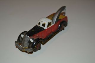 VINTAGE 1930’s Art Deco AIR FLOW CAST IRON HUBLEY WRECKER TOY TOW TRUCK 2