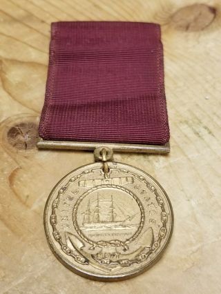 Researched Ww2 Navy Good Conduct Medal Named/ Engraved Uss Monterey S1 1946
