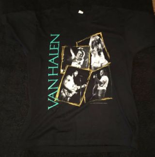 Van Halen OU812 Tour T Shirt Vintage Single Stitch Tee 1988 Rock Bloopers Rare 2