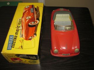 Vintage Red Distler Electromatic 7500 Porsche Convertible Germany Box Key Fob 4