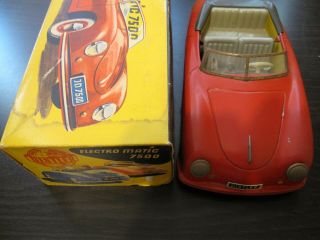 Vintage Red Distler Electromatic 7500 Porsche Convertible Germany Box Key Fob 5
