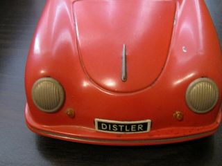Vintage Red Distler Electromatic 7500 Porsche Convertible Germany Box Key Fob 6