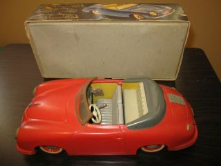 Vintage Red Distler Electromatic 7500 Porsche Convertible Germany Box Key Fob 8