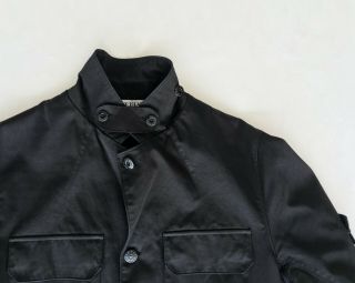 Authentic Stone Island Raso Gommato Black Coat Jacket Vintage Style size Large L 2