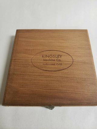Kingsley Machine Co.  12 Pt.  Typo Upright (lwr) Type Letters Numbers Storage Box