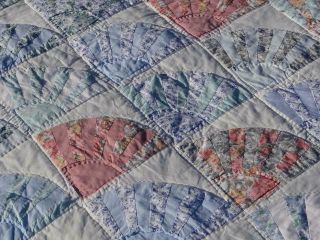 ELEGANCE IN THE COUNTRY VINTAGE CLASSIC TREASURE FANCY GRANDMOTHER FANS QUILT 10