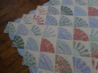 ELEGANCE IN THE COUNTRY VINTAGE CLASSIC TREASURE FANCY GRANDMOTHER FANS QUILT 12