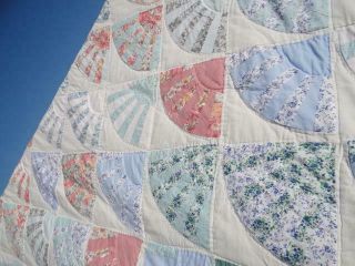ELEGANCE IN THE COUNTRY VINTAGE CLASSIC TREASURE FANCY GRANDMOTHER FANS QUILT 3