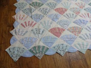 ELEGANCE IN THE COUNTRY VINTAGE CLASSIC TREASURE FANCY GRANDMOTHER FANS QUILT 6