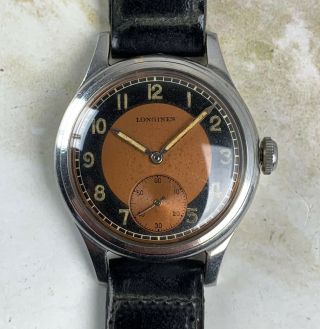 Vintage Longines Sei Tacche Bullseye Two - Tone Wristwatch Cal.  12.  68 Nr