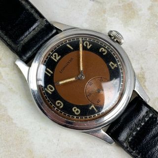 Vintage Longines Sei Tacche Bullseye Two - Tone Wristwatch Cal.  12.  68 NR 3