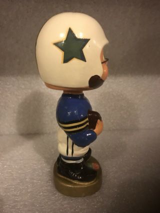 VINTAGE DALLAS COWBOYS TYPE 1 TOES UP NODDER BOBBLEHEAD DOLL 1960s FOOTBALL NFL 4