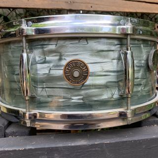 Vintage Gretsch Snare Drum 1950 ' s Caixa Midnight Blue 11