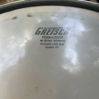 Vintage Gretsch Snare Drum 1950 ' s Caixa Midnight Blue 4