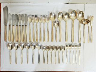 Vintage German Heavy Solid Silver 800 Six 6 Place Cutlery Setting 2.  18kg