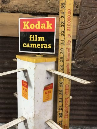 Vtg 60s Kodak Film Camera Revolving Metal 33.  5 