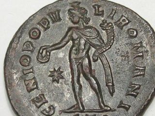 Ancient Roman Coin: Diocletian (284 - 305 AD) Bronze Follis.  25 5