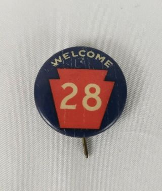 Wwi Welcome Home Pin 28th Division Pennsylvania National Guard