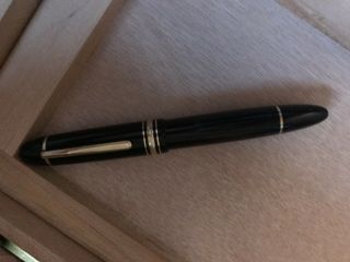 VINTAGE Montblanc Meisterstuck 149 Black & Gold Diplomat Fountain Pen 14k F Nib 2
