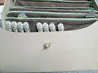 Vintage 52 Piece Kirk Repousse Sterling Silver Flatware Set with Case 2