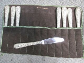 Vintage 52 Piece Kirk Repousse Sterling Silver Flatware Set with Case 3