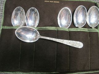 Vintage 52 Piece Kirk Repousse Sterling Silver Flatware Set with Case 8