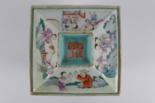 Fine Old Chinese Signed Lidded Famille Rose Cup Scholar Art Porcelain 5