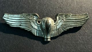 Wwii 1930s Vintage Us Army Air Corps Balloon Pilot Wings Denmark’s Aeronaut
