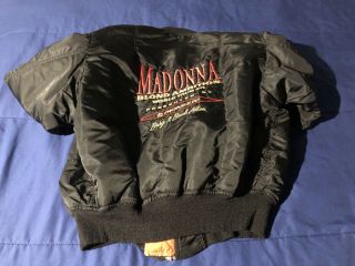 Vintage Rare 1990 Madonna Blond Ambition Tour Bomber Jacket (l/xl) 90s