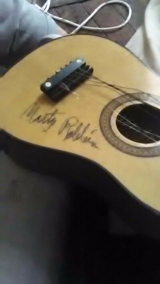 Vintage Ukulele Signed By Marty Robbins In Needs Some Repair
