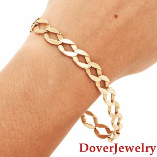 Tiffany & Co.  14k Yellow Gold Curb Link Chain Bracelet 17.  1 Grams Nr