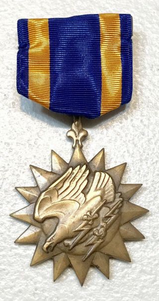 Vintage Ww2 Us Army Military Air Forces Medal Pin Badge Insignia Ribbon