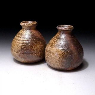 Ze9: Japanese Vase,  Shigaraki Ware By Hisashi Nishimura,  Hole - Kiln,  Firewood