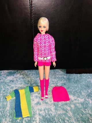 Vintage Twiggy Barbie Doll Knit Now Francie 10