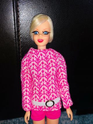 Vintage Twiggy Barbie Doll Knit Now Francie 11