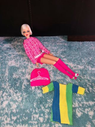 Vintage Twiggy Barbie Doll Knit Now Francie