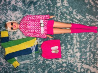Vintage Twiggy Barbie Doll Knit Now Francie 4