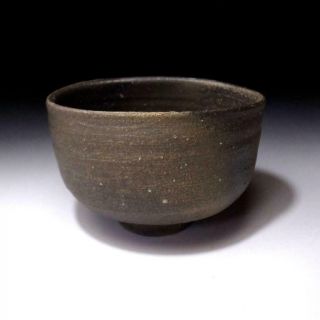 ZQ7: Japanese Pottery tea bowl of Bizen Ware by Famous Potter,  Sojyo Kimura 4