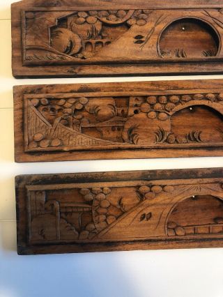 Chinese Wood Carved Wall Hanging