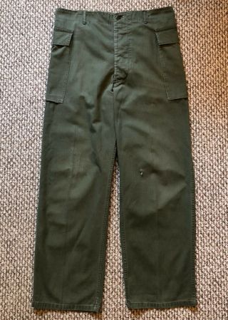 Vintage Vtg 1940s 40s Wwii Us Army Military Hbt Pants Herringbone Resized