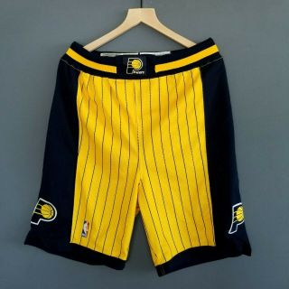 100 Authentic Indiana Pacers Vintage Champion Pro Cut Shorts Size 36 L Xl Mens