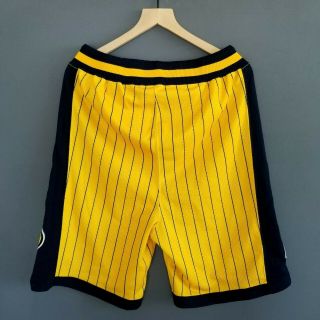 100 Authentic Indiana Pacers Vintage Champion Pro Cut Shorts Size 36 L XL Mens 5
