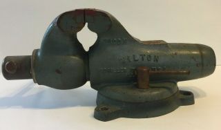Vintage Wilton Bullet Vise 8300n 3” Swivel Bench Schiller Pk.  Ill.  Usa