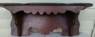 Oak Shelf For Kitchen Type Or Mantle Clock.  Circa Very Late 1800s/ Early 1900s.