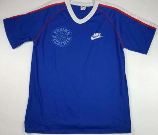 Vintage 80’s Nike Orange Tag Blue T - Shirt 50/50 Single Stitch Large