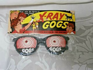 Vintage Toy X - Ray Vision Gogs Novelty Glasses By Ming Shing Hong Kong