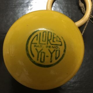 RARE Vintage PEDRO FLORES Yo - yo With String Grade 9 Yoyo 8
