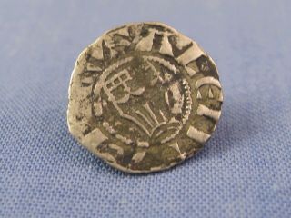 ANCIENT CRUSADER COIN DENIER DENAR JERUSALEM AMAURY AMALRIC 1163 - 1174 VF 7