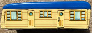 Vintage Tin Friction House - Trailer Modern Toys Japan 9 3/4 Inches Doors