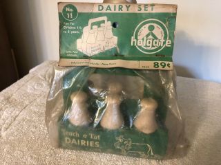 Vintage Holgate Toys Teach - A - Tot No.  11 Poly - Bagged Dairy Set 1950’s